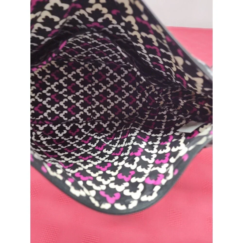 Vera Bradley Crossbody Bag  Canterbury Magenta Top Zip Adjustable Strap Retired